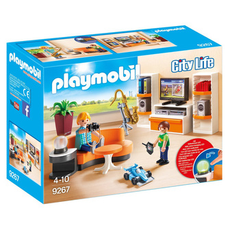 Obývací pokoj Playmobil Moderní dům, 25 dílků