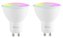 NGS Wi-Fi chytrá LED žárovka / 5W/ GU10/ 460lm/ 2100K- 6500K & RGB full color/ 2x pack