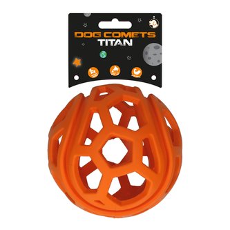 Dog Comets Titan děrovaný míč oranžový 11,5cm