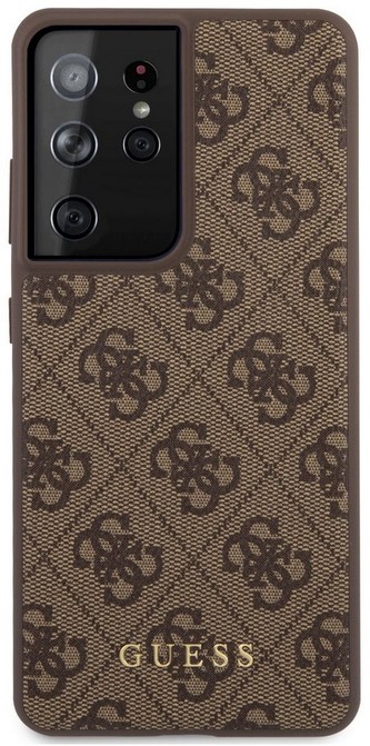 Guess 4G zadní kryt Samsung Galaxy S21 Ultra,Brown