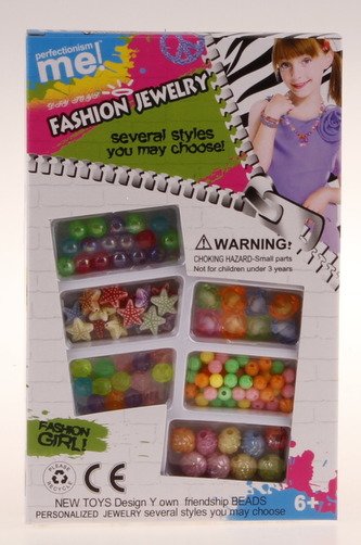 Sada plastových korálků