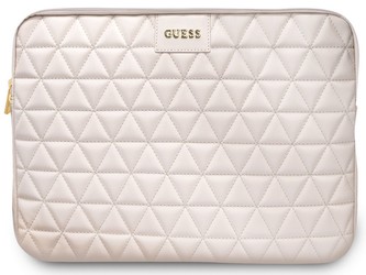 Guess Quilted Computer Sleeve do velikosti 13\",PNK
