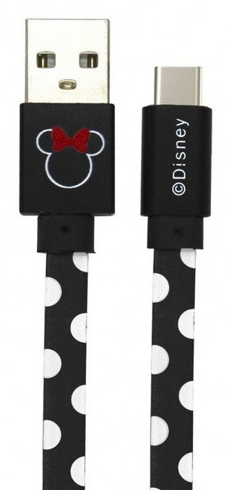 Disney Minnie Dots datový kabel USB-C, Black