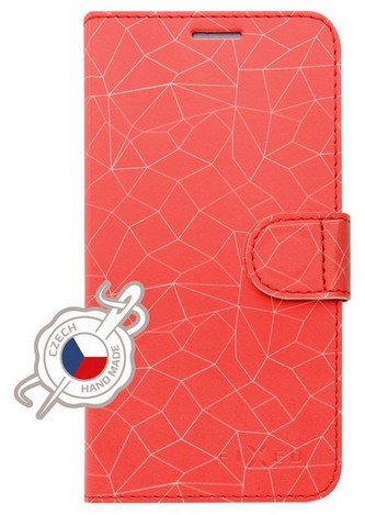 FIXED FIT pouzdro kniha P Smart 2019, Red Mesh