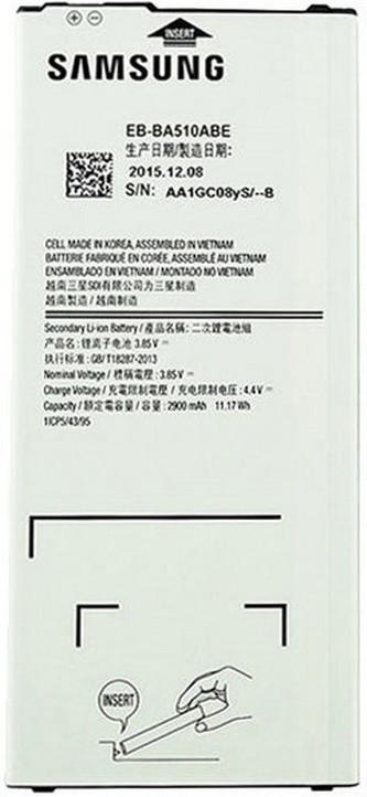 Samsung EB-BA510ABE baterie 2900mAh Li-Ion SERVICE