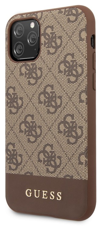 Guess 4G Stripe kryt iPhone 11 Pro, Brown