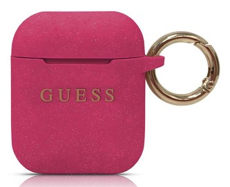 Guess TPU puzdro Apple Airpods, Fuchsia