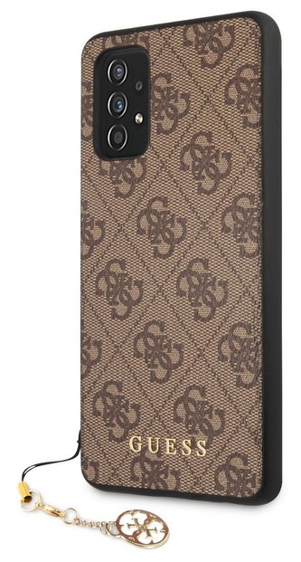 Guess Charms Hard Case 4G Galaxy A52, Brown