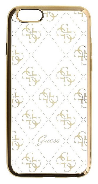 Guess 4G TPU pouzdro Apple iPhone 6/6S, Gold