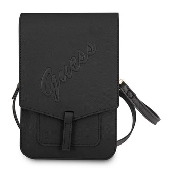 Guess PU Saffiano Universal Phone Bag 6,5\", Black