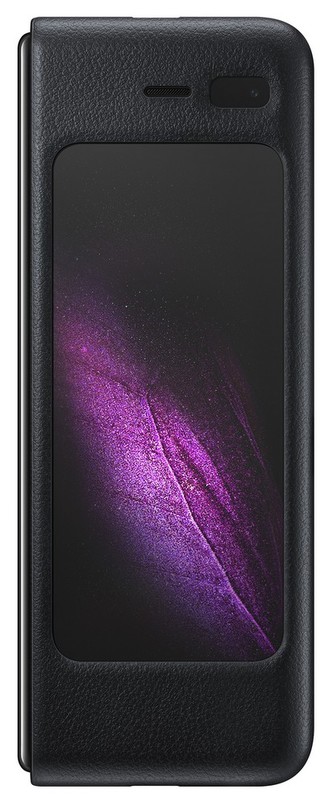 Samsung EF-VF900LB Leather Cover Galaxy Fold,Black