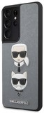 Karl Lagerfeld Saffiano Case Samsung S21U, Silver