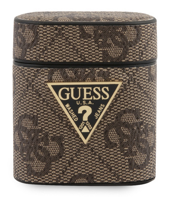 Guess 4G Stripe Hard Case Apple Airpods, Brown