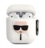 Karl Lagerfeld Karl TPU puzdro Apple Airpods, biele