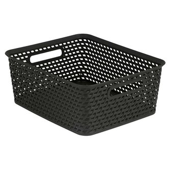 Curver Your Style pletený košík, Medium barva Brown