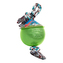 Jolly Ball Romp-n Roll 20 cm - míč s provazem zelený (s vůní jablka)