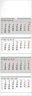 Nástěnný kalendář 4měsíční standard skládací 2022