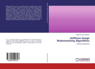 Halftone Image Watermarking Algorithms