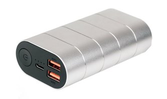 Verbatim Dual Powerbank QC3 10000mAh, 2x USB-A 3.0 + USB-C PD, Metal Grey/ Silver