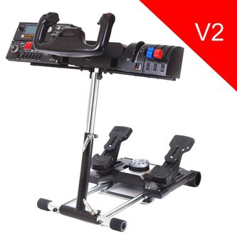 Wheel Stand Pro DELUXE V2, stojan na joystick a pedály Saitek Pro Rudder, Pro Flight Yoke System