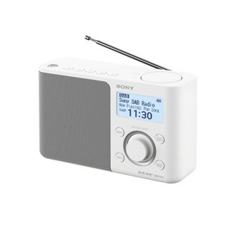 Sony XDR-S61D, přenosné digitální rádio DAB/DAB+ s LCD displayem, bílá