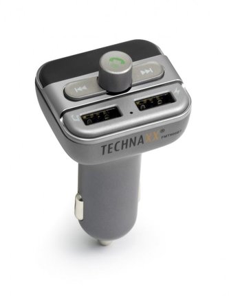Technaxx FM transmitter + MP3 přehrávač + Bluetooth, LCD display (FMT900BT)