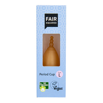 Kalíšek menstruační L z přírodního latexu s látkovým sáčkem   FAIR SQUARED