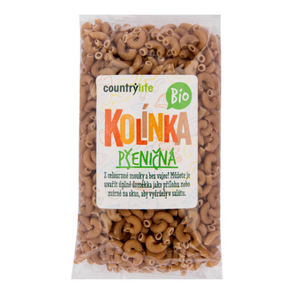 Těstoviny kolínka pšeničná 400 g BIO   COUNTRY LIFE
