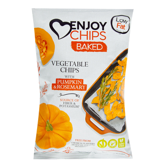 Chipsy bramborové pečené s dýní a rozmarýnem 40 g   ENJOY CHIPS SE