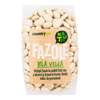 Fazole bílá velká 500 g   COUNTRY LIFE