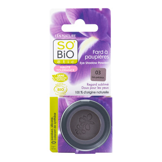 Stíny oční 03 šedá 3 g BIO   SO’BiO étic