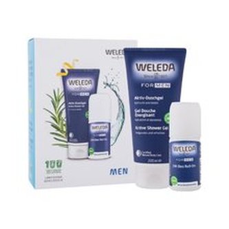 Weleda Men sprchový gel Men Active Shower Gel 200 ml + deodorant Men 24h Deo Roll-On 50 ml