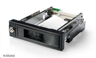 AKASA HDD box Lokstor M52 / AK-IEN-05 / pro 3,5\" HDD do 5,25\" pozice / zámek