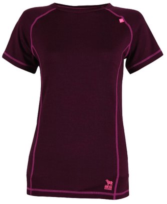 ULLANGER - dámský top s kr.ruk. (merino vlna), barva fialová - 42