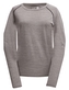 ULLERVAD - dámský top s dl.ruk.(merino 56%) - Dk grey - 40