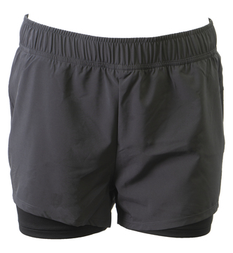 GTS 6500 L - Dámské sportovní kraťasy 2v1 - Carbon - 40