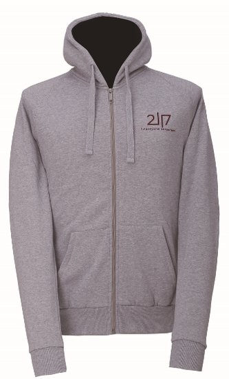 KALVAMO - pánská mikina s kapucí - šedá melange - XL