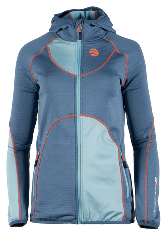 GTS 3015 L S20 - Dámská mikina Waffle Fleece, Bicolour - smoke - 36