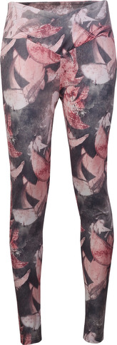 OXIDE - Dámské elastické dlouhé legíny - Pink Comb - XS