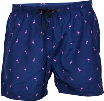 MARINE - dětské/pánské plážové šortky - Pink comb - L