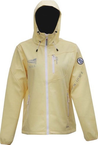 MARINE - dámská softshell.bunda s kapucí - Lemon - XL