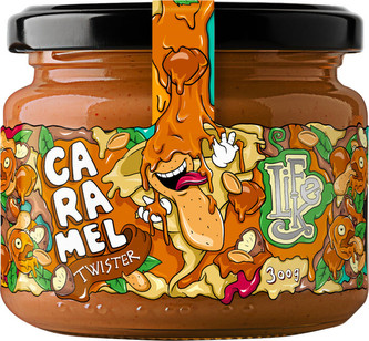 LifeLike Caramel Twister - 300 Gramov