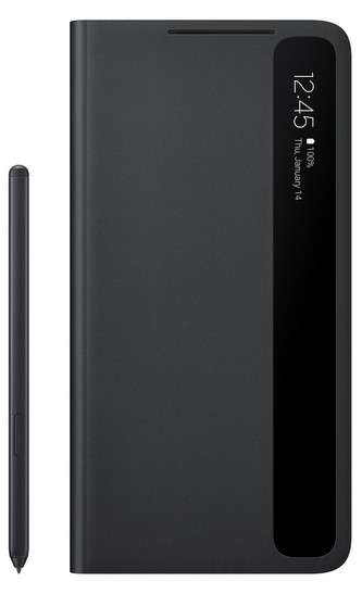 Samsung EF-ZG99P Clear View Cover+S Pen S21U,Black