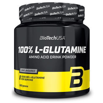 BiotechUSA 100% Glutamine - Bez příchutě - 240 Gramů