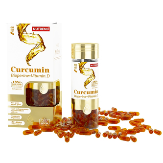 Nutrend Curcumin + Bioperine + Vitamin D - 60 Kapslí
