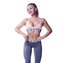 Nebbia Open back mini top 620 - Mocha - M