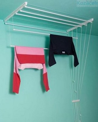 sušiak stropový IDEAL 130cm 6 tyčí PH+kov. BIE