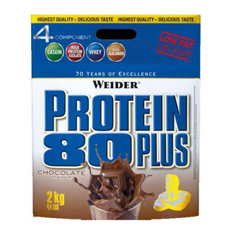 Weider Protein 80 Plus - Jahoda - 2000 Gramů