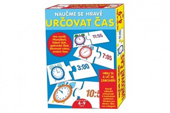 Puzzle doskové Naučme sa hravo určovať čas v krabici 20x28x4cm