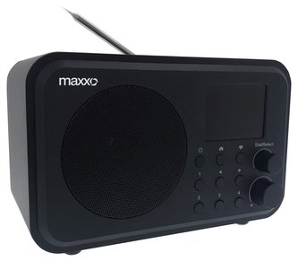 Maxxo internet. rádio DT02 /DAB+ /FM /Wifi /BT rep. /dál, ovl /line out /české menu /2000mAH bat. /UPnP, DLNA /budik Maxxo internet. rádio DT02 /DAB+ /FM /Wifi /BT rep. /dál, ovl /line out /české menu /2000mAH bat. /UPnP, DLNA /budik